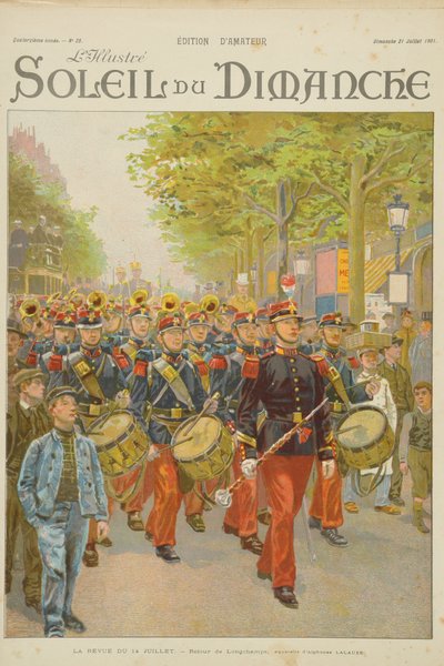 Review of the 14th July, Illustration from the Cover of 